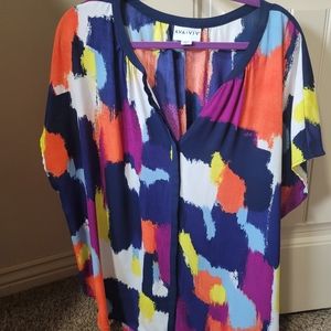 Multi colored fun top